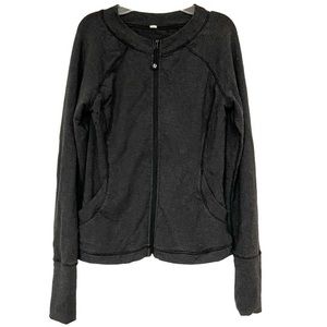 Lululemon Dark Gray Zip Up Jacket with Front Pockets